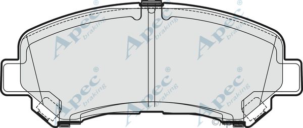 APEC BRAKING Piduriklotsi komplekt,ketaspidur PAD1869